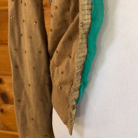 Guess Holiday Gold Sweater w/ Sequins  XS - Picture 5 of 8